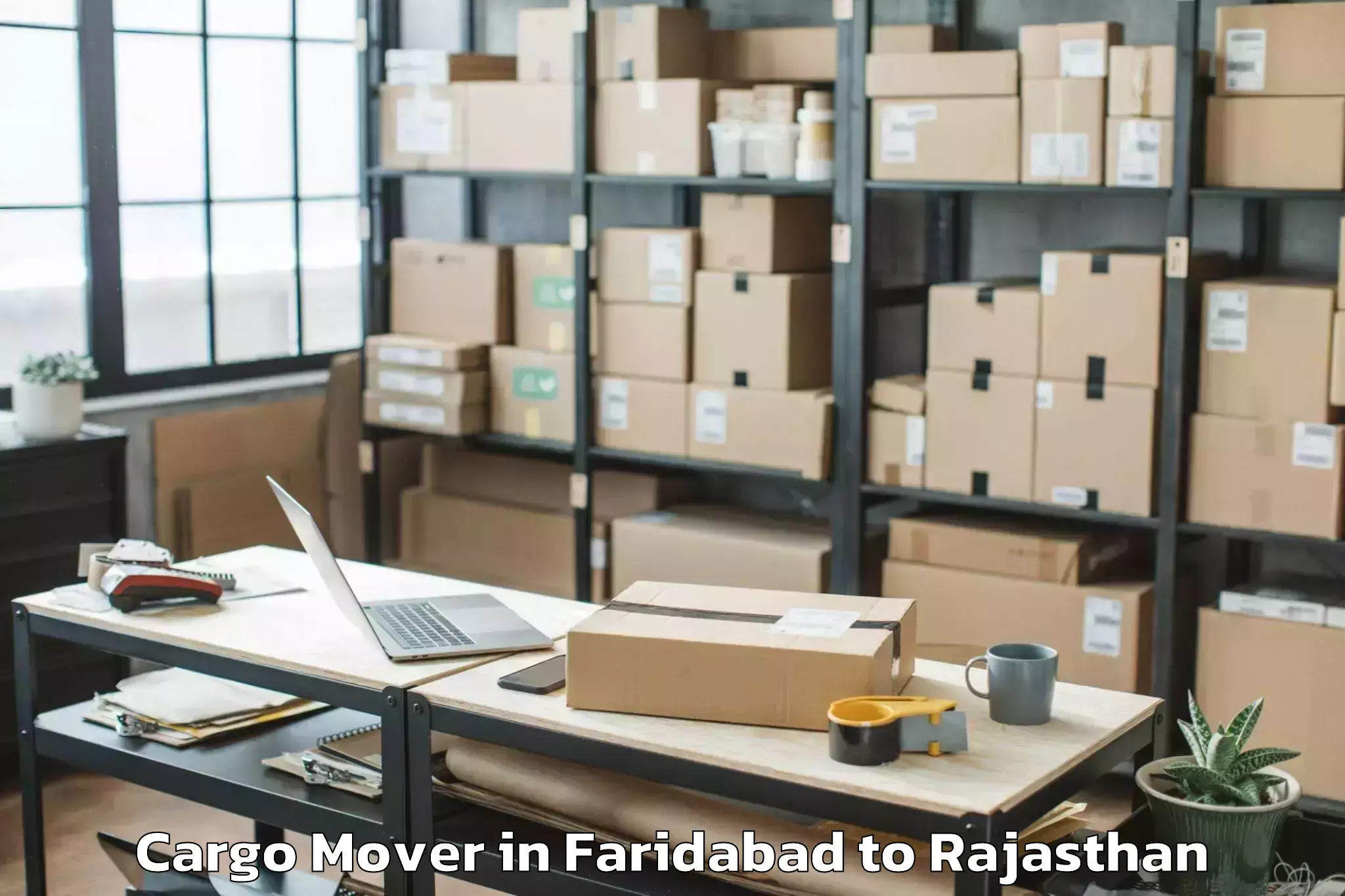 Book Faridabad to Dariba Cargo Mover